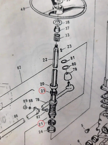 2 - Rolamentos Eixo Direção Trator Massey Fergunson 45bc