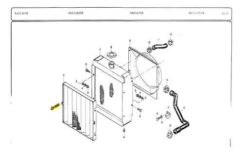 Mola Da Tampa Do Radiador Valmet 68/78/585/a785/1280/1780