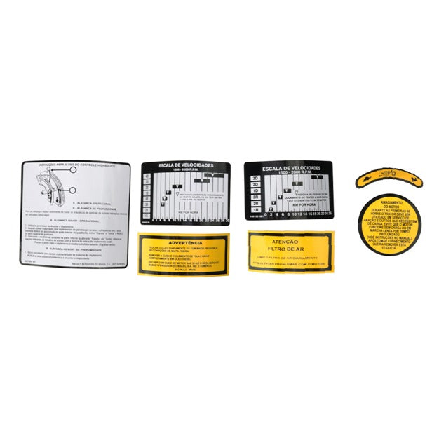 JOGO DE DECALQUE TRATOR MASSEY 2730828