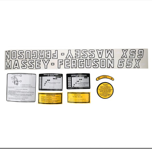 JOGO DE DECALQUE TRATOR MASSEY 2730828
